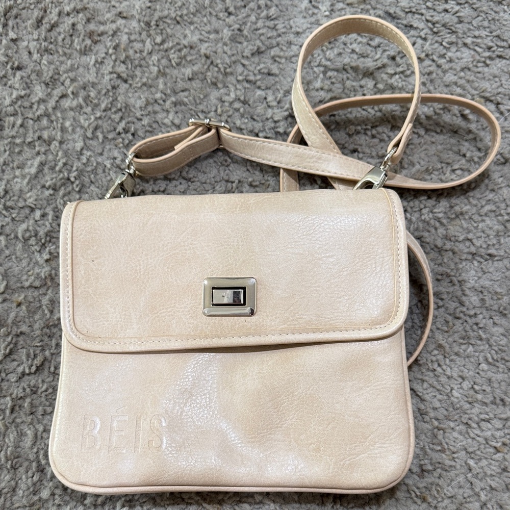 Beis Cream Crossbody Bag